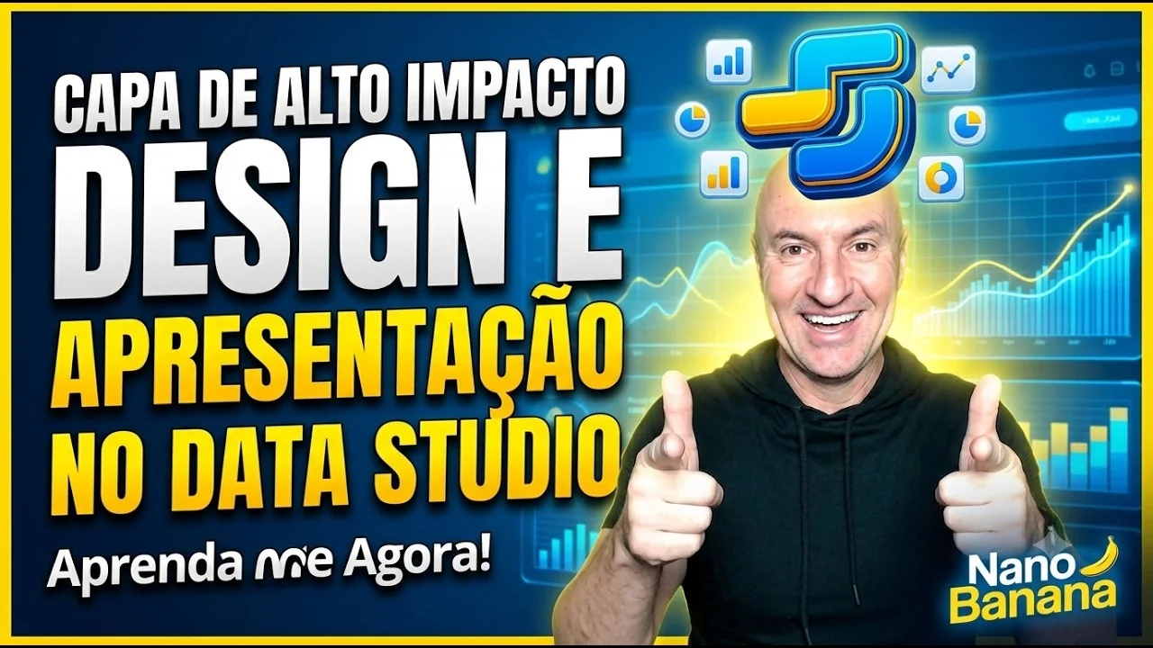 Design e Apresentação: Capa no Looker Studio