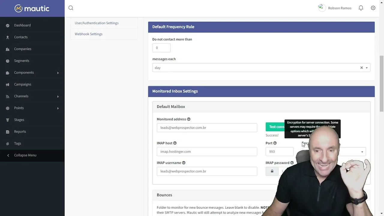 Como Configurar a Caixa Monitorada no Mautic