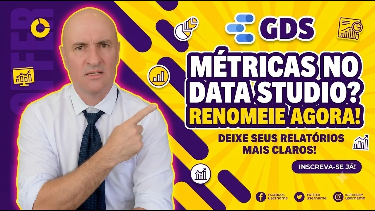 Editar Nomes de Métricas no Looker Studio